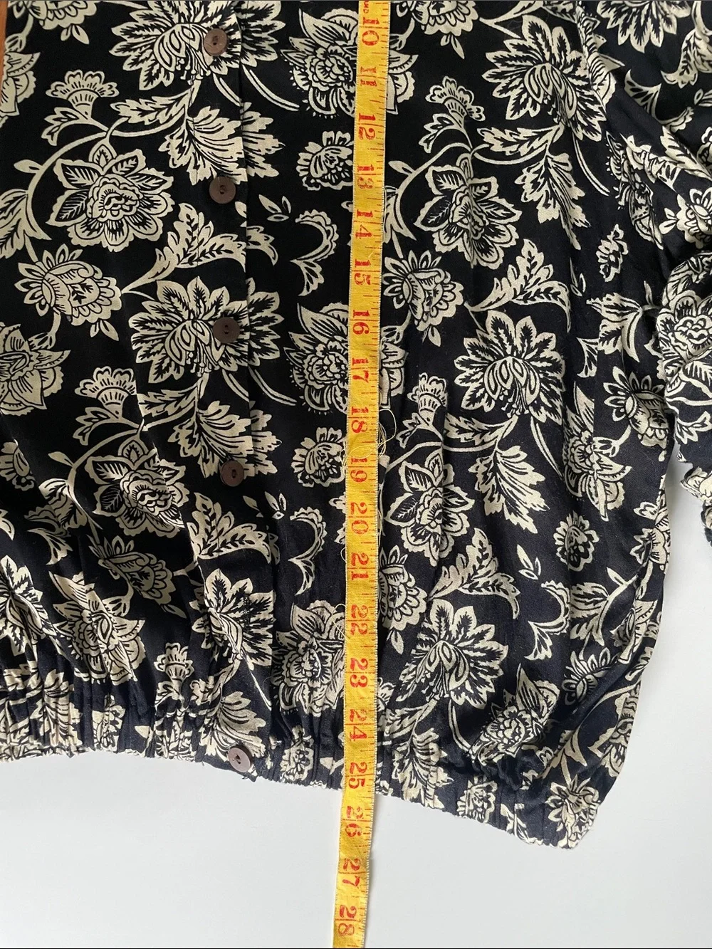 Mexicali Blues Brown Floral Button-Up Top, S/M